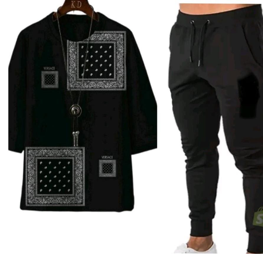 2 Pcs Men`s Micro Interlock  Graphic Sublimation Track Suit