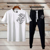 Stylish Men's Printed Polyester Track suit  2Pcs Set For Comfort and Style