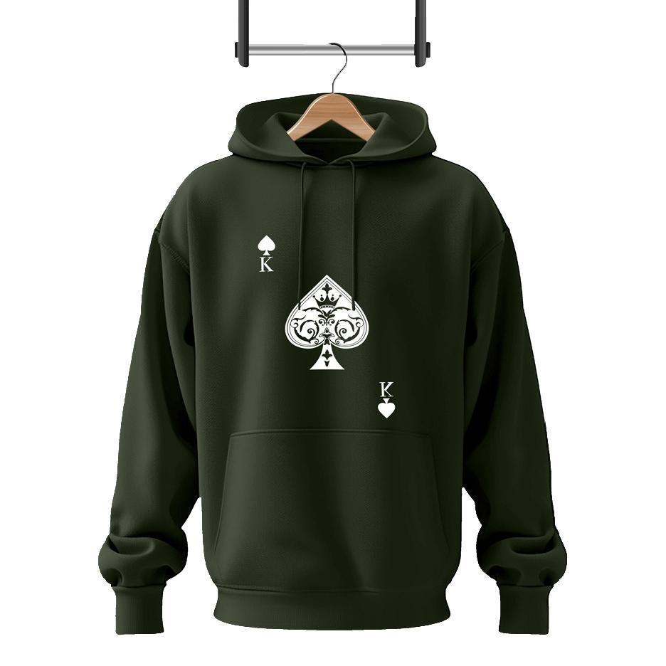 2 Pcs Men's Fleece Printed Hoodie Track Suit