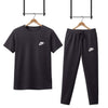 2 Pcs Men's Micro Interlock Printed Tracksuit