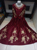 Women's Stitched Shamroz Silk Embroidered  Maxi