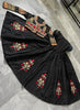 3 Pcs Women's Stitched Fancy Katan Silk Embroidered  Maxi