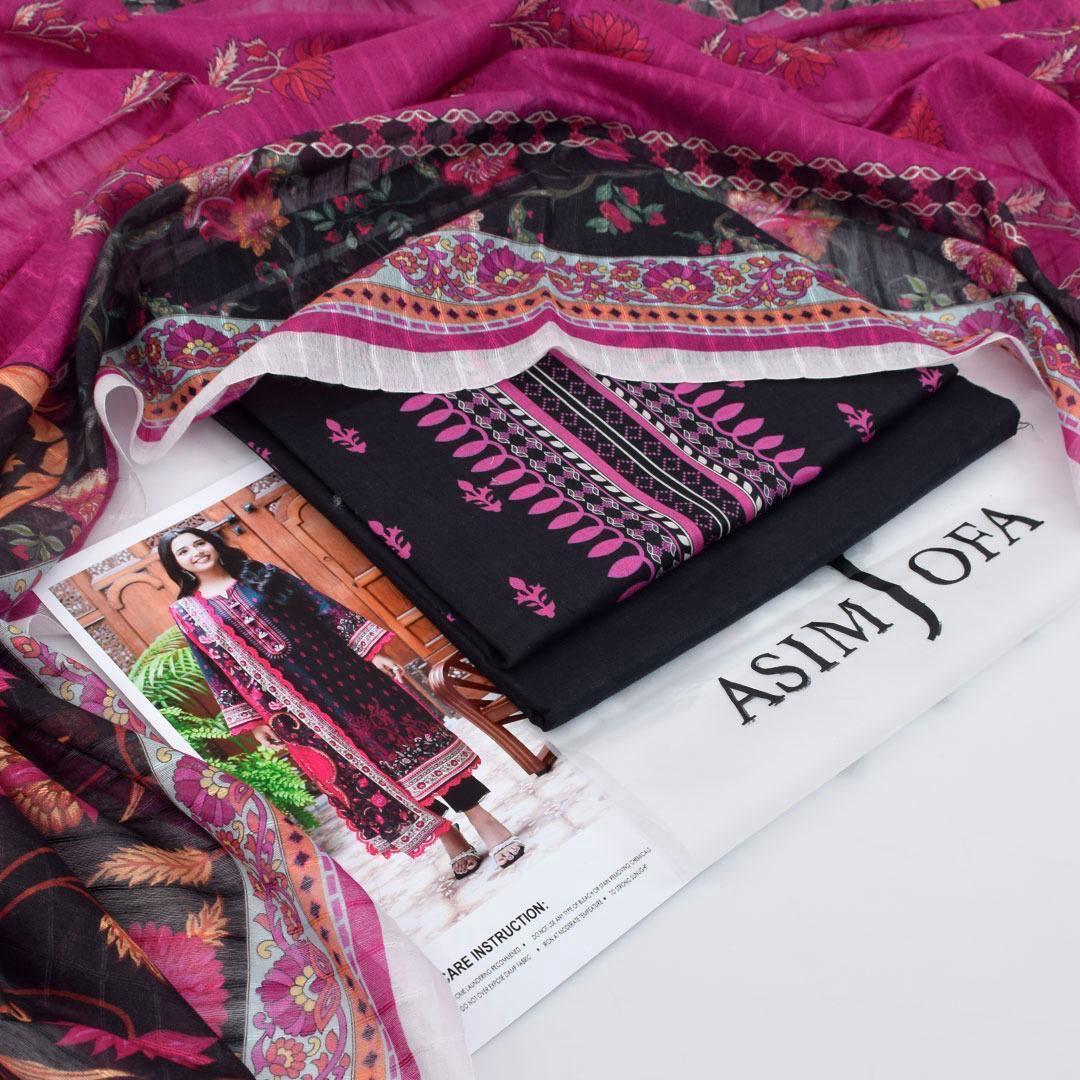 3 Pcs Woman's Unstitched Printed Suit